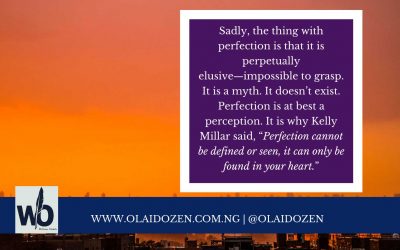 Stop chasing perfection: Do this instead