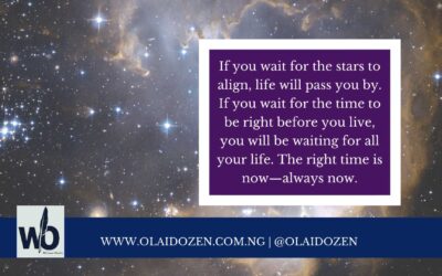 How to stop existing and start living